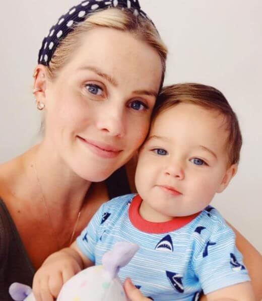 James Holt Joblon with his mother Claire Holt.